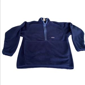 Size XL Patagonia Synchilla blue fleece 1/4 zip pullover
